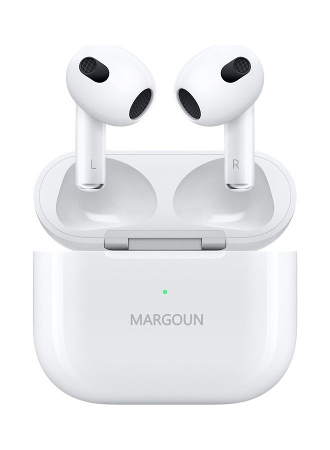 MARGOUN - Wireless Earbuds 3rd Generation TWS Bluetooth Sport In-Ear Headphones Hi-Fi Stereo Sound Noise Reduction for iOS and Android Phones White - Image 1