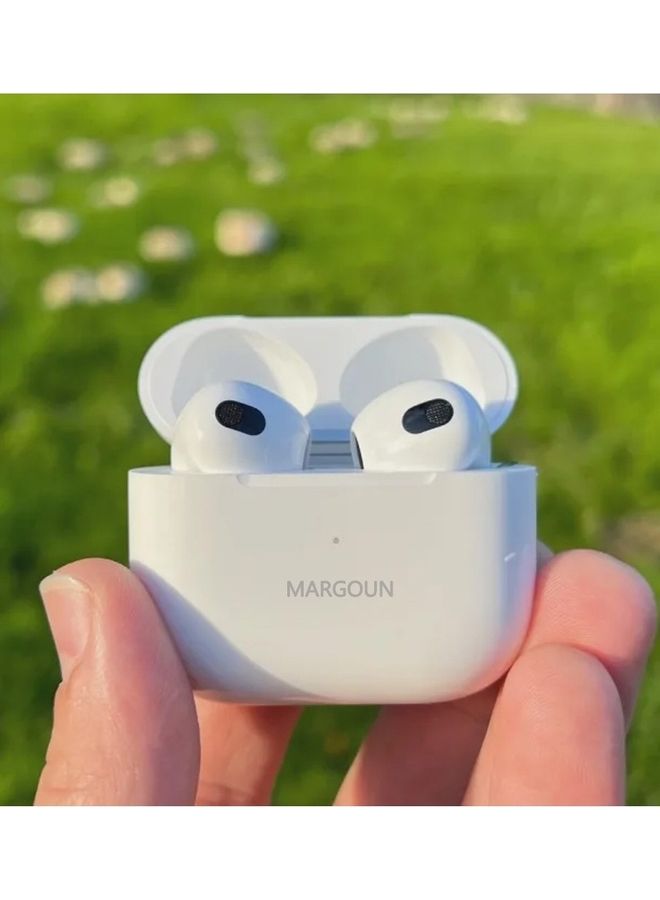 MARGOUN - Wireless Earbuds 3rd Generation TWS Bluetooth Sport In-Ear Headphones Hi-Fi Stereo Sound Noise Reduction for iOS and Android Phones White - Image 1