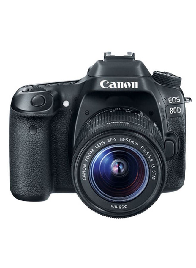 Canon - EOS 80D DSLR With EF-S 18-55mm f/3.5-5.6 IS STM Lens 24.2MP,LCD Touchscreen And Built-In Wi-Fi - Image 1