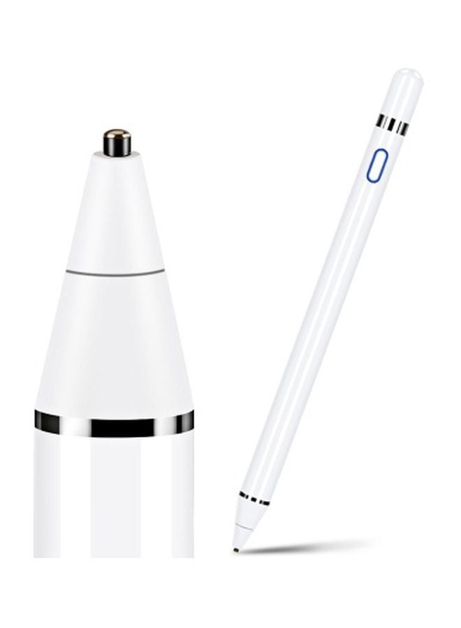 Generic - Stylus Capacitive Touch Pencil With LED Indicator White - Image 1