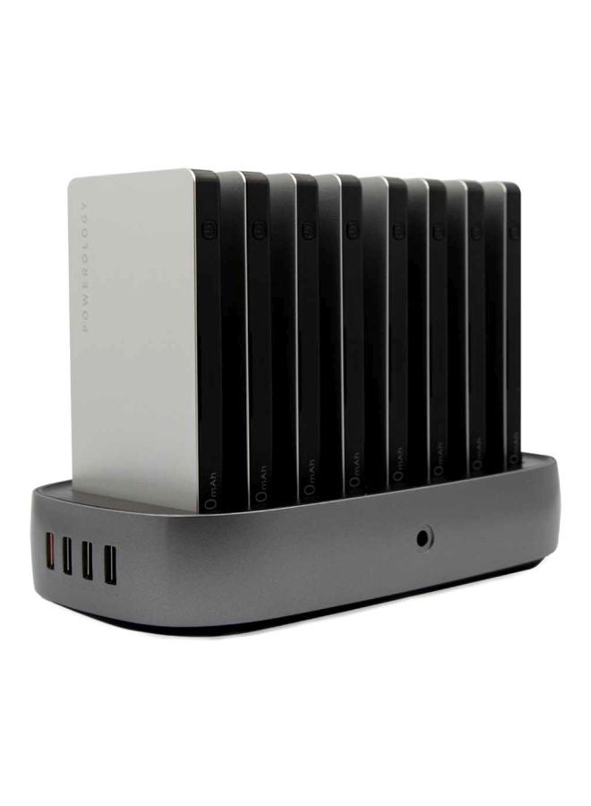 8000.0 mAh 8-In-1 Power Station Silver