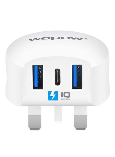 شاحن حائط بقوة 17 وات بمنفذين USB Power Boost IQ