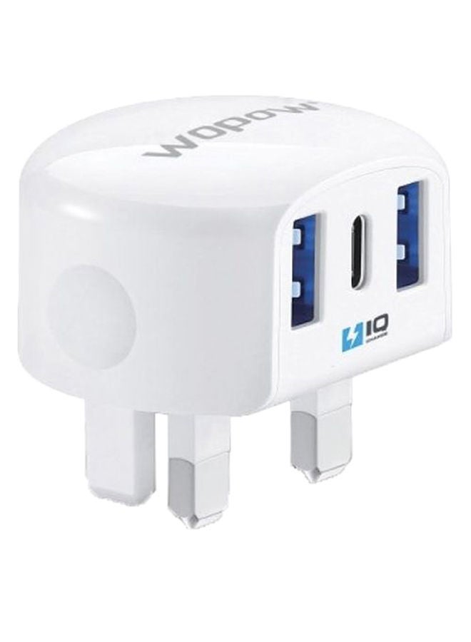 وبو - شاحن حائط بقوة 17 وات بمنفذين USB Power Boost IQ - Image 1