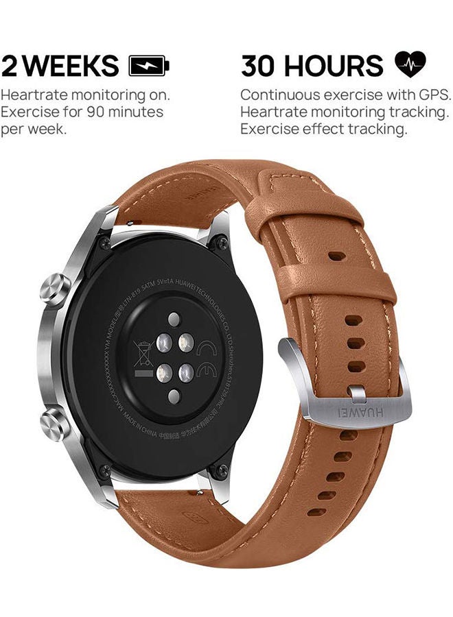 HUAWEI - 455.0 mAh GT2 Smartwatch With 14 Days Battery Brown - Image 1