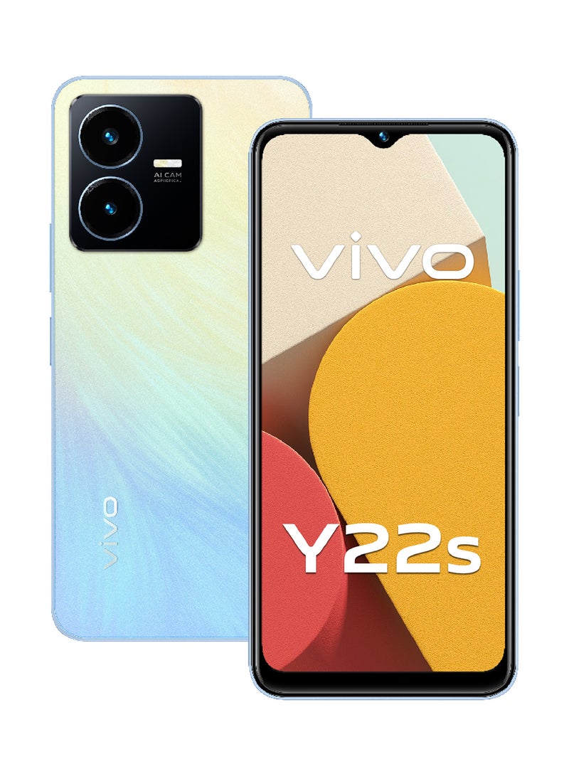 vivo - Y22s Dual SIM Summer Cyan 6GB RAM 128GB 4G LTE - Middle East Version - Image 1