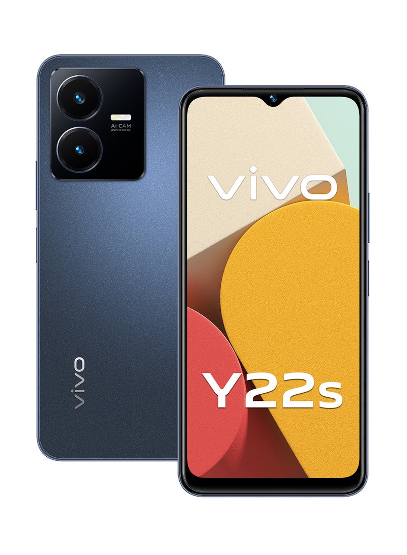 vivo - Y22s Dual SIM Starlit Blue 6GB RAM 128GB 4G LTE - Middle East Version - Image 1