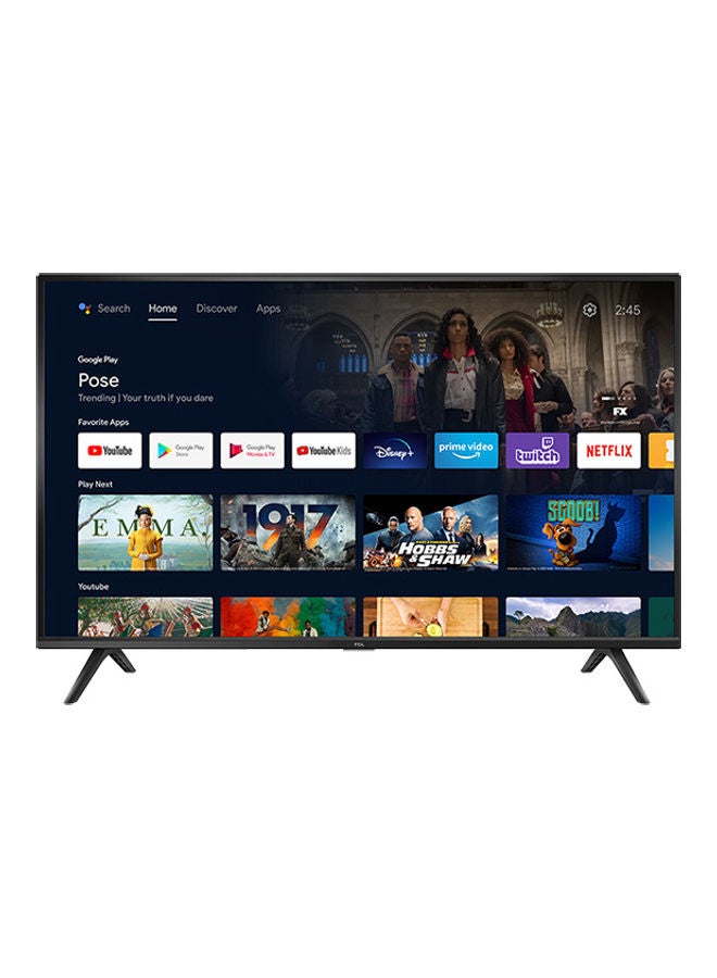 TCL - 32 Inch  2K HD Ready  Android Smart TV, Google Assistant With Hands-Free Voice Control HDR 10 32S5200 Black - Image 1