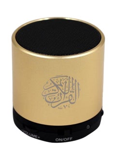 سماعة مشغل قرآن رقمي ذهبي/ أسود