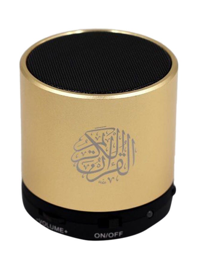 ماركة غير محددة - سماعة مشغل قرآن رقمي ذهبي/ أسود - Image 1