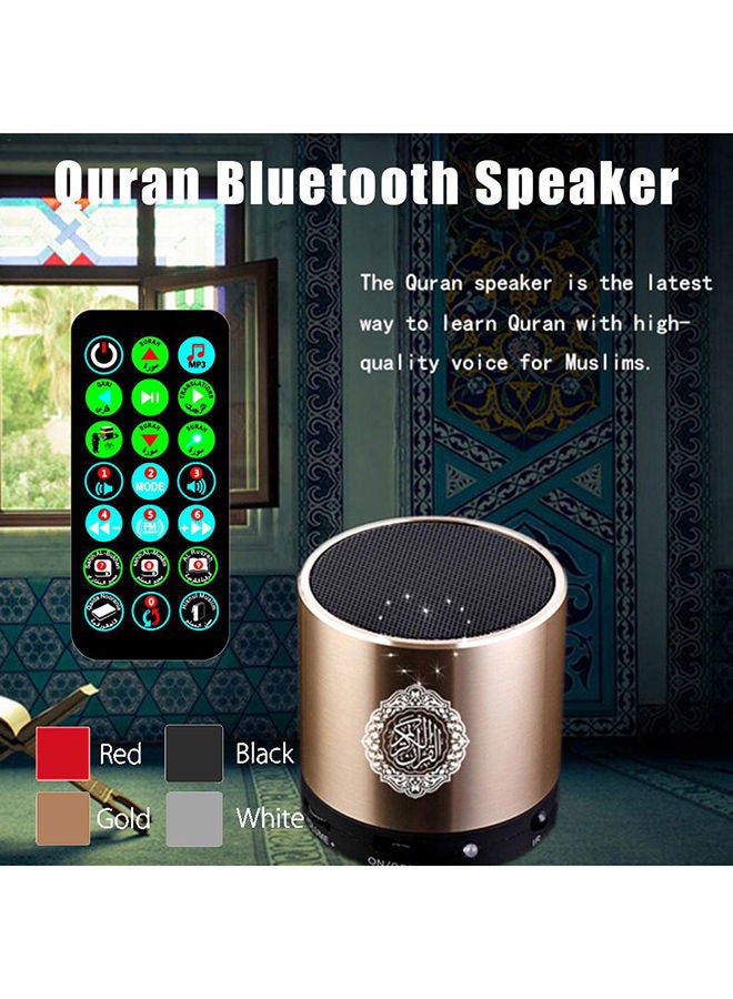 ماركة غير محددة - سماعة مشغل قرآن رقمي ذهبي/ أسود - Image 1