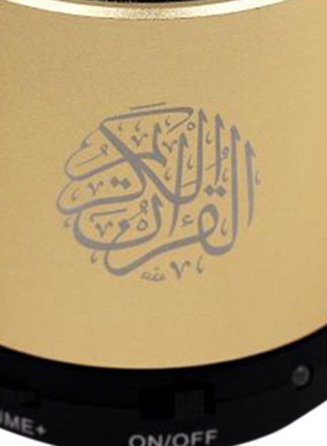 ماركة غير محددة - سماعة مشغل قرآن رقمي ذهبي/ أسود - Image 1