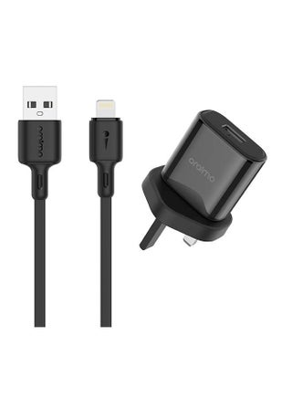Powecube 2 Wall Charger Fast Charging 2A/1 USB - A Output/Auto Voltage with 1M Lightning Cable/ High Speed Syncing/Improved Durability/Multi-Protection/Compatible to iPhoneX, iPhone 11 , iPhone 12 , iPhone 13 Black - v1663322647/N48510933A_1
