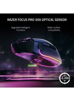 RAZER Basilisk V3 Pro Customizable Wireless Gaming Mouse - Fast Optical Switches Gen-3, HyperScroll Tilt Wheel, Chroma RGB, 11 Programmable Buttons, Focus Pro 30K Optical Sensor - Classic Black  - Image 5