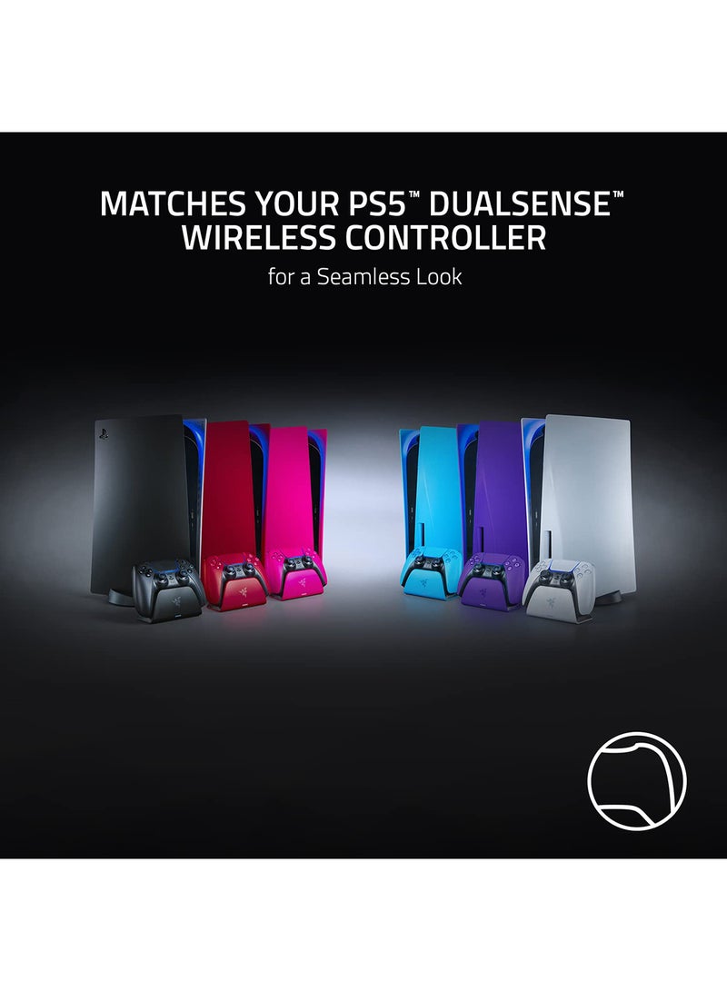 RAZER - Quick Charging Stand for PlayStation 5: Quick Charge - Curved Cradle Design - Matches PS5 DualSense Wireless Controller - Purple (Controller Sold Separately) - Image 1
