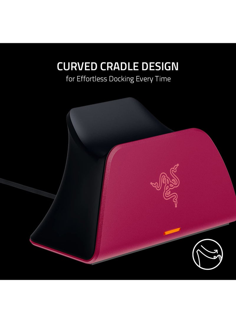 RAZER - Quick Charging Stand for PlayStation 5: Quick Charge - Curved Cradle Design - Matches PS5 DualSense Wireless Controller - Purple (Controller Sold Separately) - Image 1