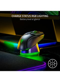 RAZER Razer Mouse Dock Pro with Wireless Charging Puck: Magnetic Wireless Charging - Integrated HyperPolling 4K Hz Transceiver - Anti-Slip Base - Chroma RGB Lighting - Classic Black  - Image 5