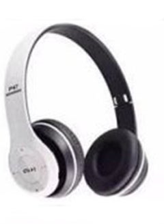 Generic Bluetooth On-Ear Headphones With Mic White/Black  - Image 3