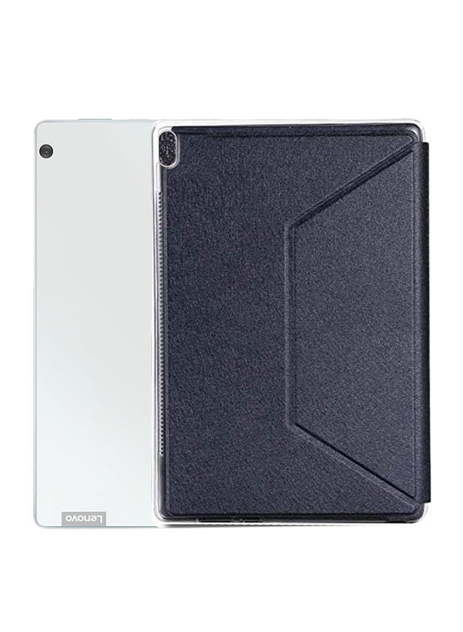 دبليو تيك غطاء حماية واق عالي الجودة من البولي يوريثان الحراري مع غلاف مقوى وناعم لجهاز لينوفو تاب M10 أسود - Image 2