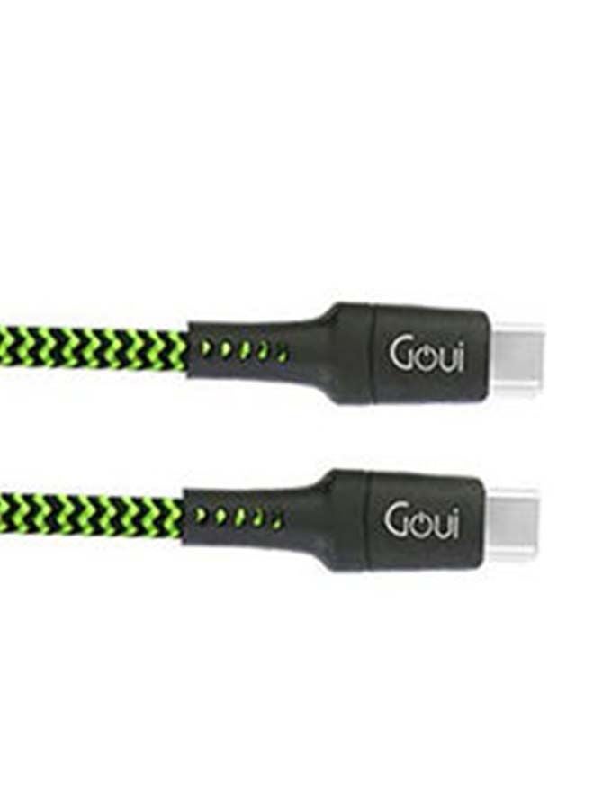 Goui - Type C-C Tough Cable 100W E-Mark 1.5 Meter Black - Image 1