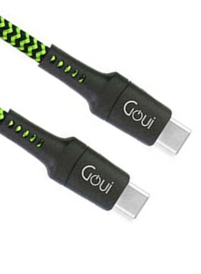 Goui - Type C-C Tough Cable 100W E-Mark 1.5 Meter Black - Image 1