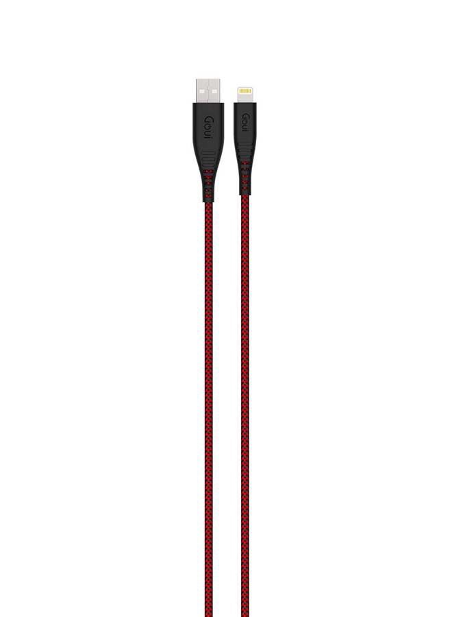 Goui - Super Strong And Flexible  MFI iPhone Cable 1.5 mt Red - Image 1