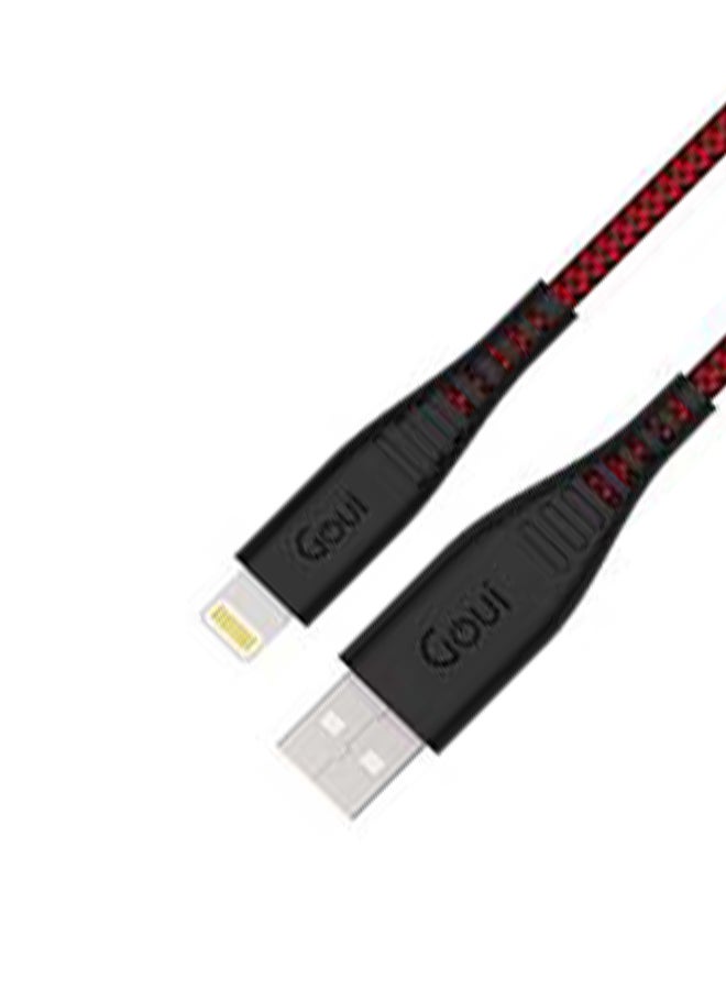 Goui - Super Strong And Flexible  MFI iPhone Cable 1.5 mt Red - Image 1