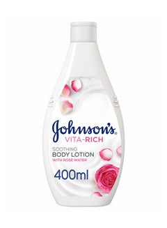 Johnson's Body Lotion - Vita-Rich Soothing Rose Water 400ml  - Image 1