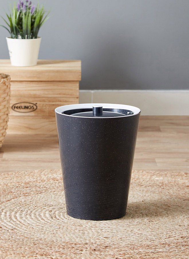 Home Box High Quality Sturdy And Durable Environmentally Friendly Long Lasting Midas Dustbin With Swing Black 8.5Liters - Image 2