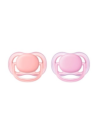 Set Of 2 Soft Soother Orthodontic Shape Silicon Pacifier Assorted, 0-6m - Colour May Vary - v1663338611/N16322601A_1