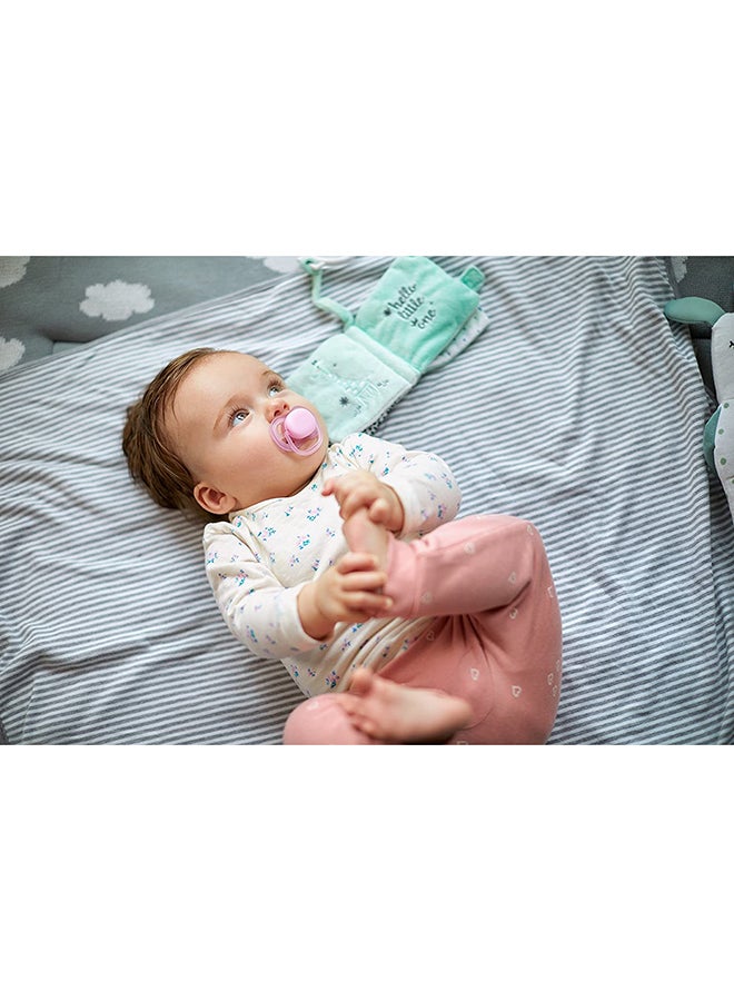 Set Of 2 Soft Soother Orthodontic Shape Silicon Pacifier Assorted, 0-6m - Colour May Vary