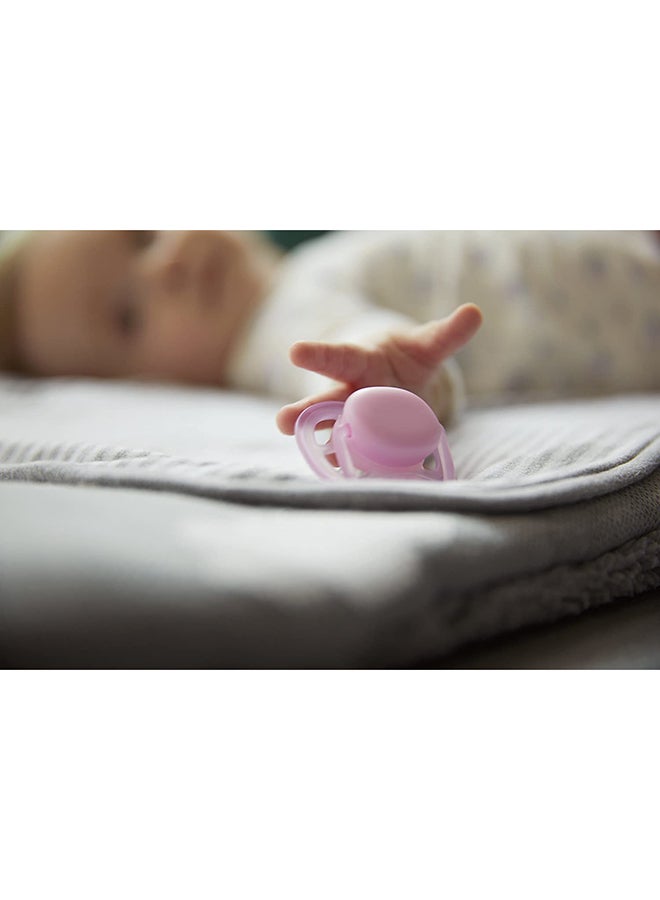Set Of 2 Soft Soother Orthodontic Shape Silicon Pacifier Assorted, 0-6m - Colour May Vary