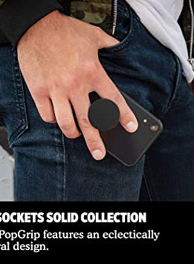 Pop Socket With Stand For Smartphones Black