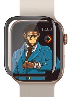 Blueo 3D curved Tempered Glass For Apple Watch 44mm 4.4 x 3.8 x 0.03cm Black  - Image 1