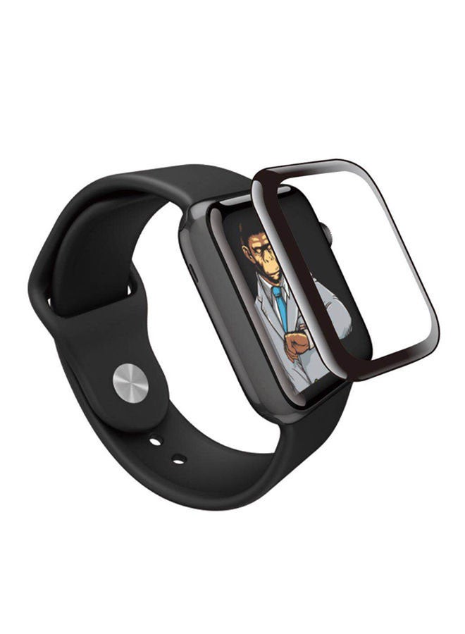 Blueo 3D curved Tempered Glass For Apple Watch 44mm 4.4 x 3.8 x 0.03cm Black  - Image 3