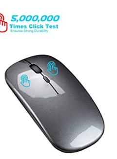 إتش إكس إس جيه ماوس لاسلكي قابل لإعادة الشحن 600.0 mAh رمادي  - Image 3