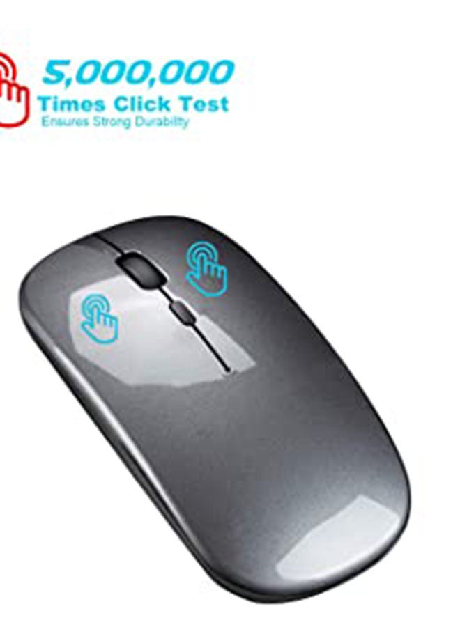 إتش إكس إس جيه ماوس لاسلكي قابل لإعادة الشحن 600.0 mAh رمادي  - Image 3