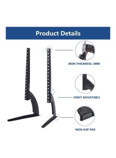 Generic Table Top TV Stand Black  - Image 2