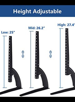 Generic Table Top TV Stand Black  - Image 4