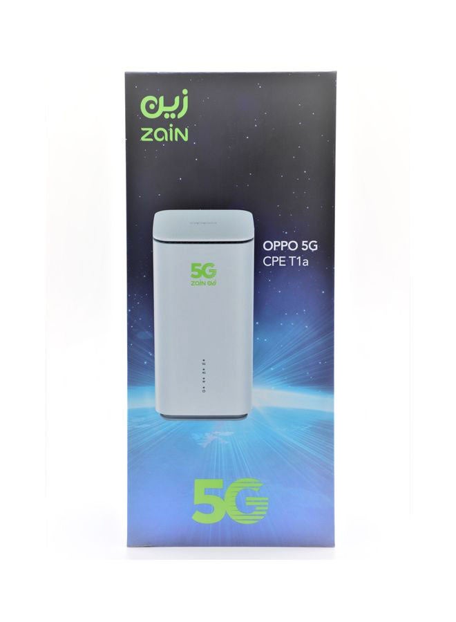 OPPO - 5G CPE T1A Wi-Fi Router White - Image 1