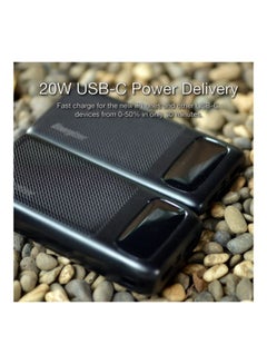 Energizer 20000 mAh Ultimate Fast Charging PD Power Bank, Triple Outputs - 20W Power Delivery For iphones, Dual 18W Smart USB-A For Android Devices, LCD Digital Display, Dual Inputs, Micro-USB And Type-C Black  - Image 3