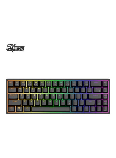 RK-G68 Wireless Bluetooth/2.4Ghz /Wired 65 Mechanical Hot Swappable Gaming Keyboard for WinMac