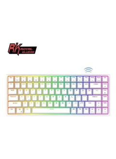 RK84 Wireless Bluetooth/2.4Ghz 80% RGB Mechanical Gaming Keyboard, Three Modes Connectable Keyboard with Hot-Swappable Tactile Blue Switch
