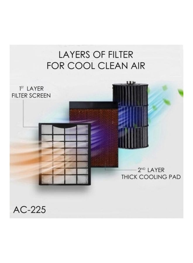 كراون لاين مبرد هواء بالبخار مع جهاز تحكم عن بعد AC-225 أبيض - Image 5