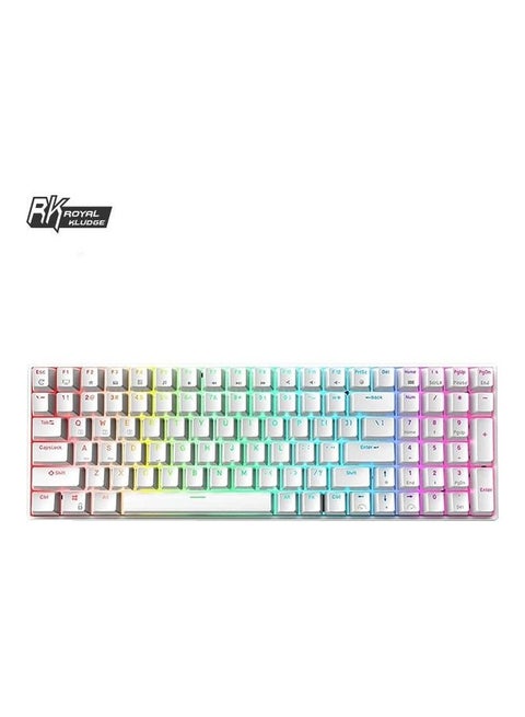 RK100 Three Modes, Bluetooth/2.4G/Wired, RGB Mechanical Gaming Keyboard, 100 Keys Connectable Hot Swappable