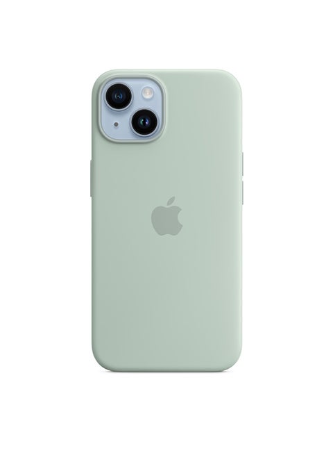 iPhone 14 Silicone Case with MagSafe Succulent