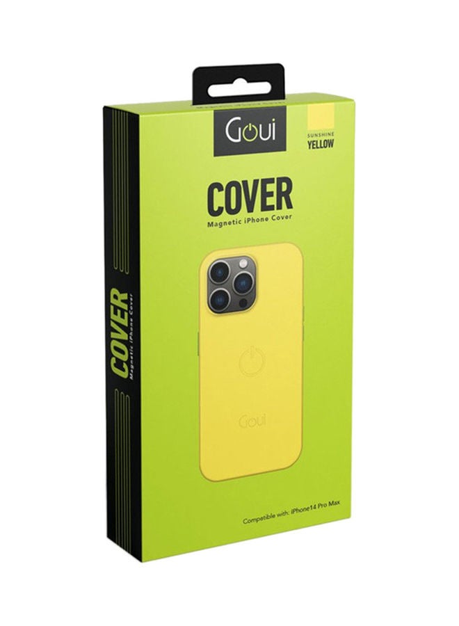 جوي غطاء حماية واقٍ مغناطيسي لهاتف آيفون 14 برو ماكس أصفر كأشعة الشمس - Image 3