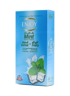 ENJOY Pack Of 2 -12 Piece Mint Premium Condoms  - Image 2