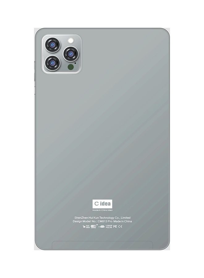 C idea - 5G Android Tablet CM813 Pro 8 Inch Zoom Supported Smart Tab with Quad Core CPU Bluetooth Wifi Silicon Protective Case cover (Grey) - Image 1