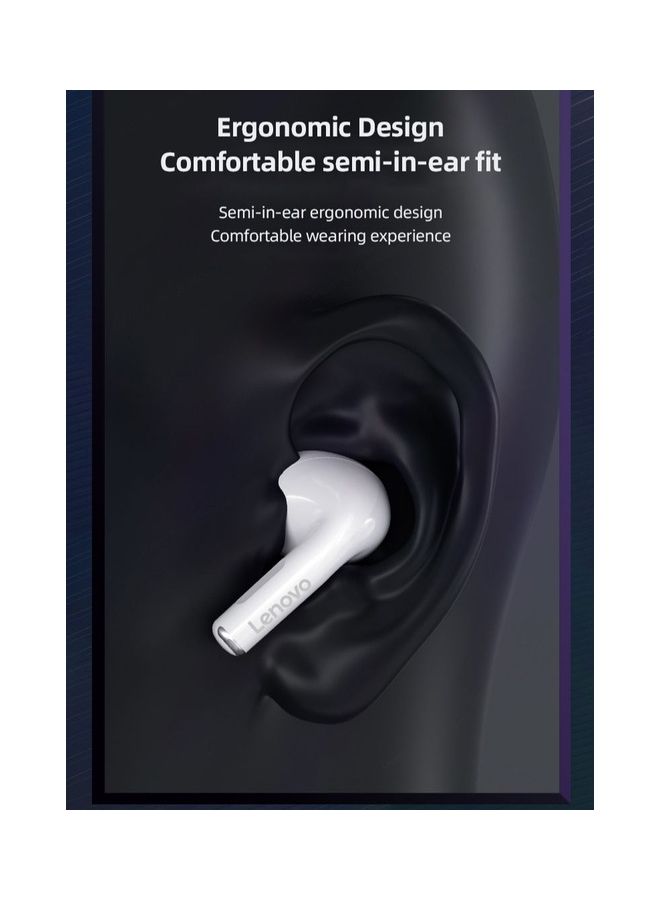 Lenovo Thinkplus LP80 Pro TWS Bluetooth Headphones RGB Light Wireless Earphone Low Latency Gaming Earbuds Sports Headset White - Image 4