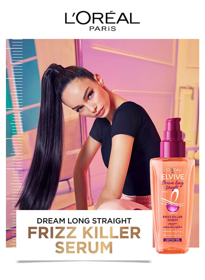L'OREAL PARIS - L'Oreal Paris Elvive Dream Long Straight Frizz Killer Serum Orange 100.0ml - Image 1